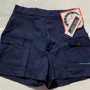 Sportif usa women’s athletic carrier cargo shorts navy size 14